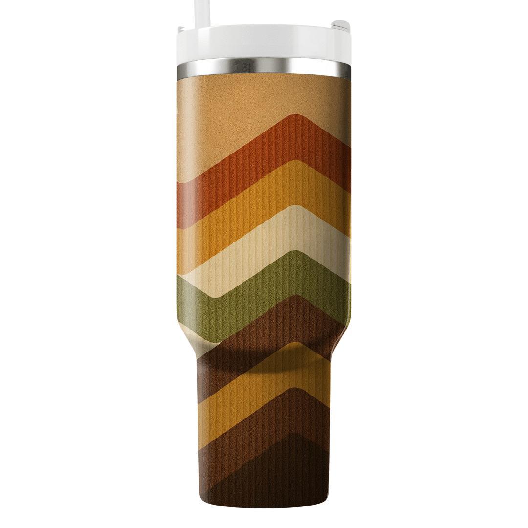 Corduroy Canyon Chevron unique tumblers