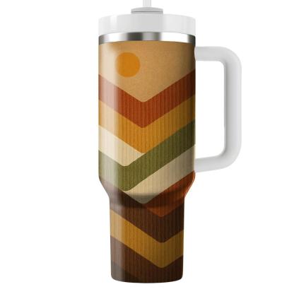 Corduroy Canyon Chevron unique tumblers