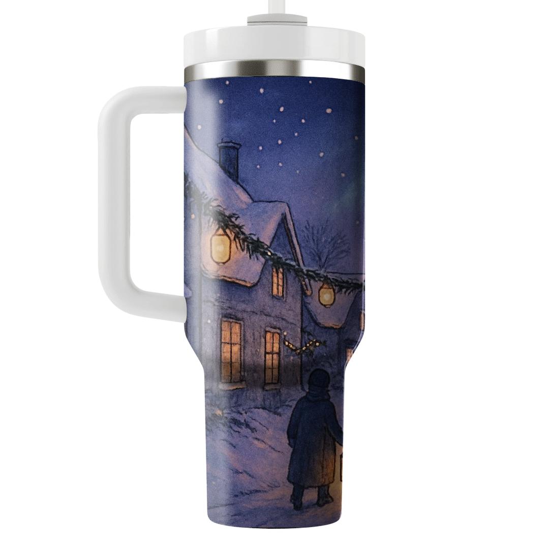 Winter Lantern Glow Parade travel tumblers