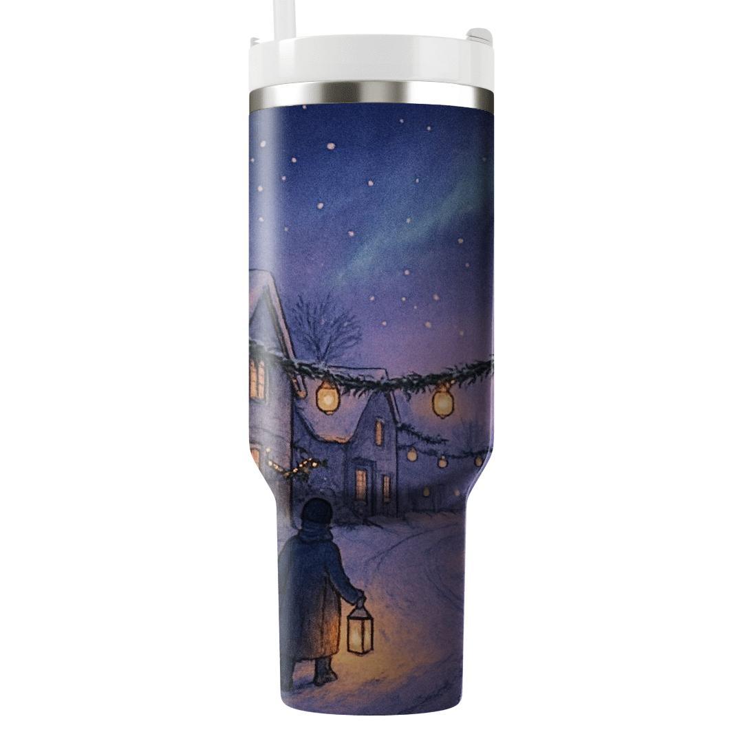 Winter Lantern Glow Parade travel tumblers