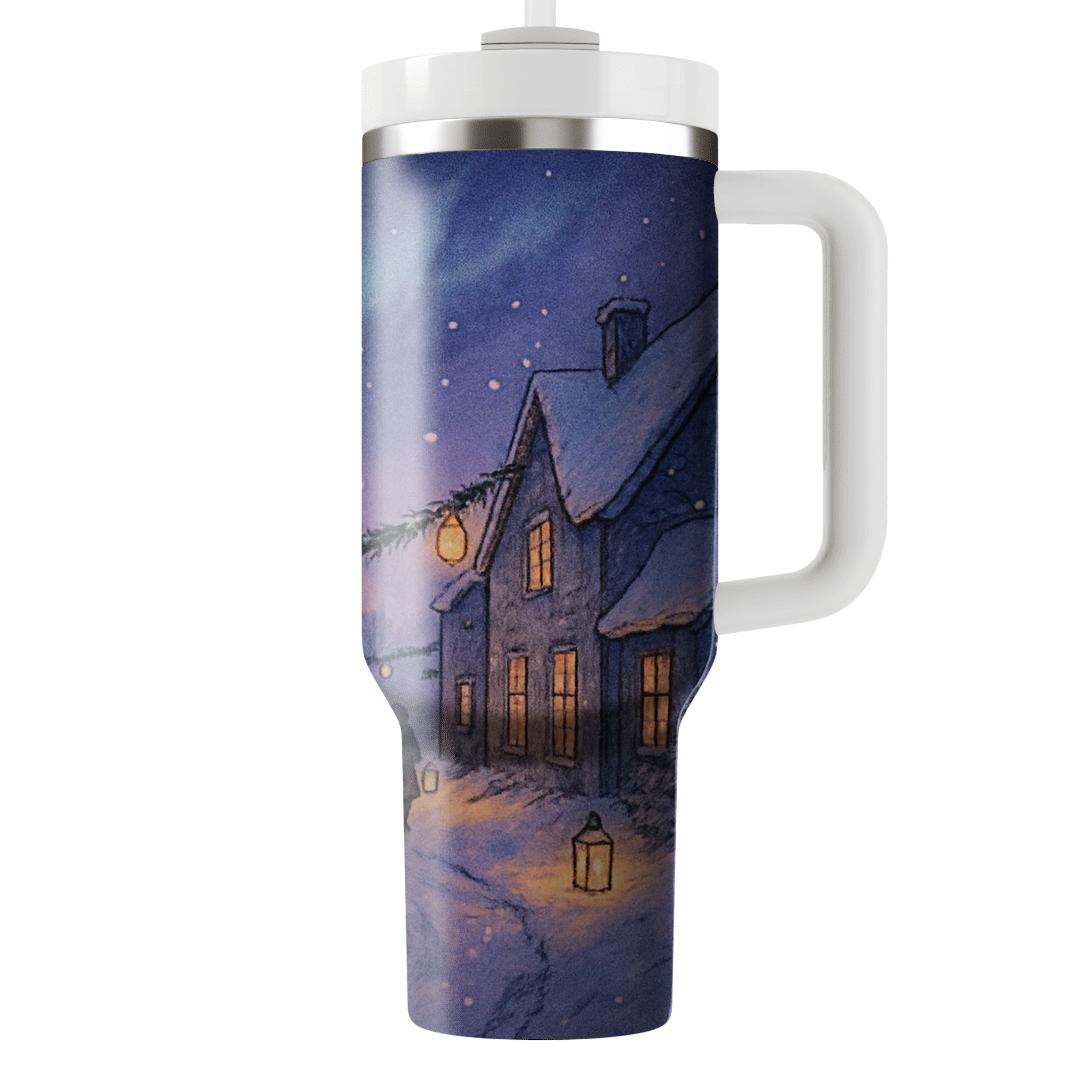 Winter Lantern Glow Parade travel tumblers