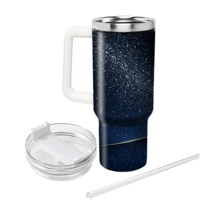 Sapphire Sequin Horizon tumbler cups