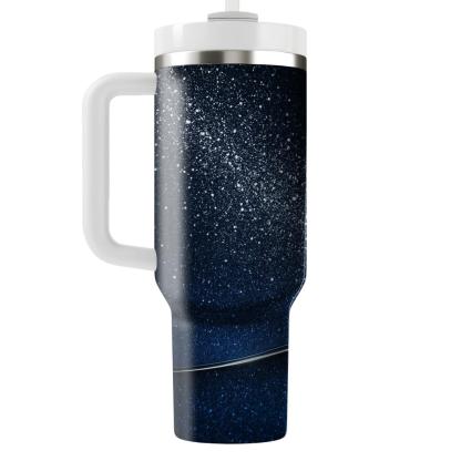 Sapphire Sequin Horizon tumbler cups