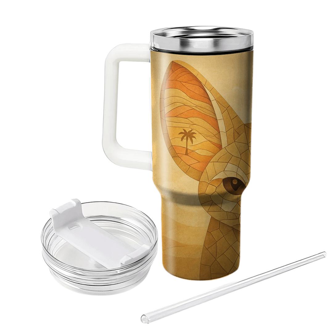 Desert Storm Fennec Mirage Mosaic tumblers for gifts