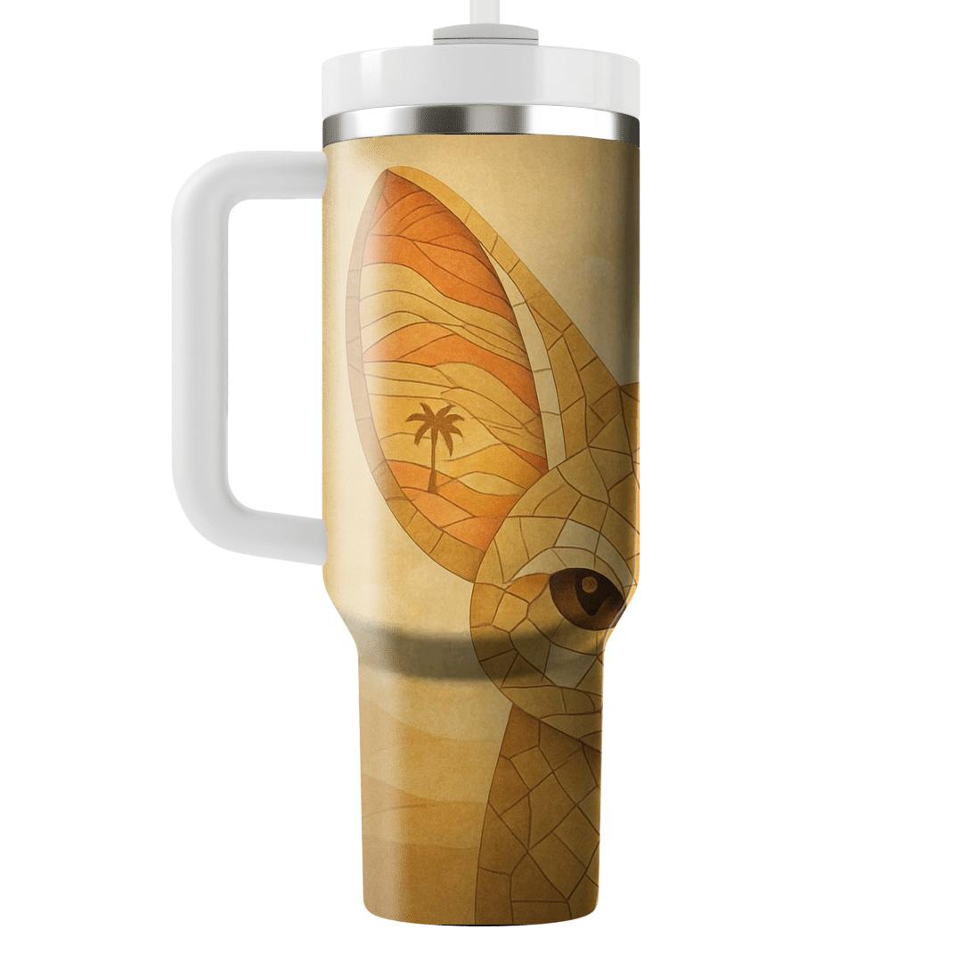 Desert Storm Fennec Mirage Mosaic tumblers for gifts