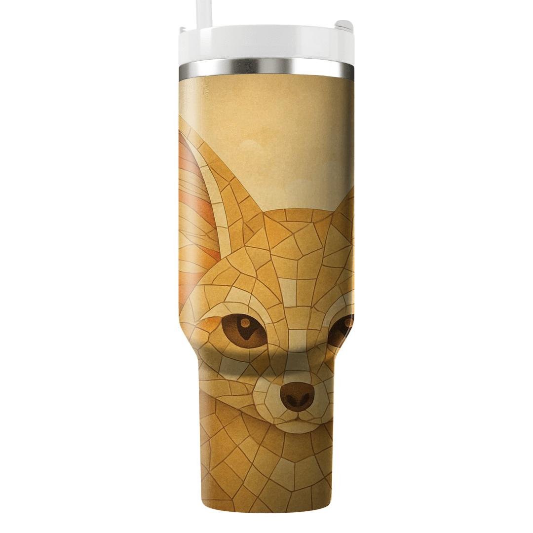 Desert Storm Fennec Mirage Mosaic tumblers for gifts