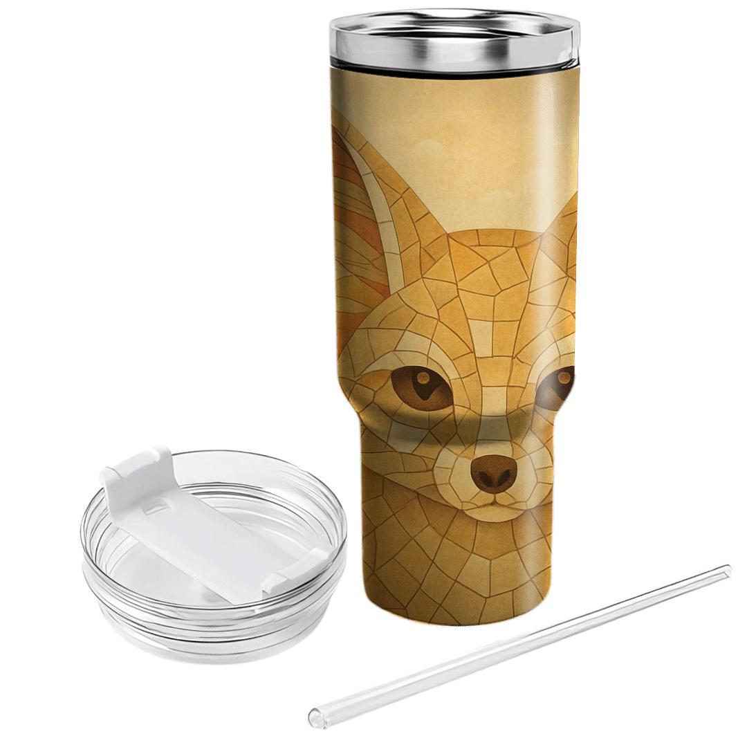 Desert Storm Fennec Mirage Mosaic tumblers for gifts