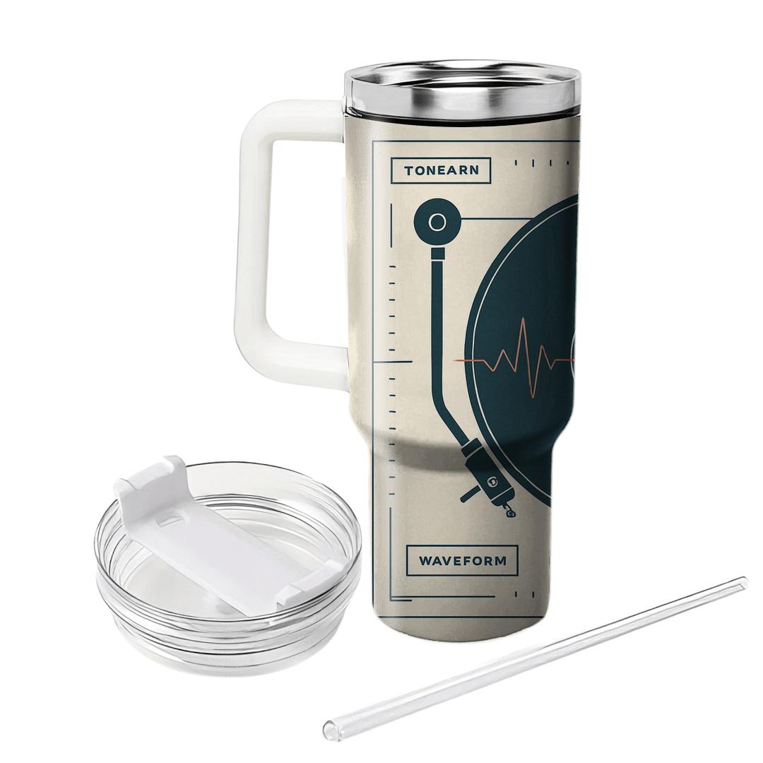 Analog Heartbeat Record Diagram personalized tumblers