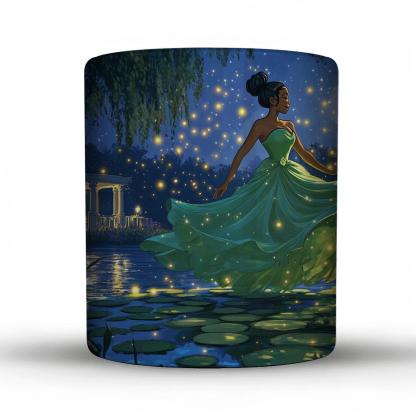 Princess Tiana Firefly Garden Waltz Disney Inspired premium drinkware mugs