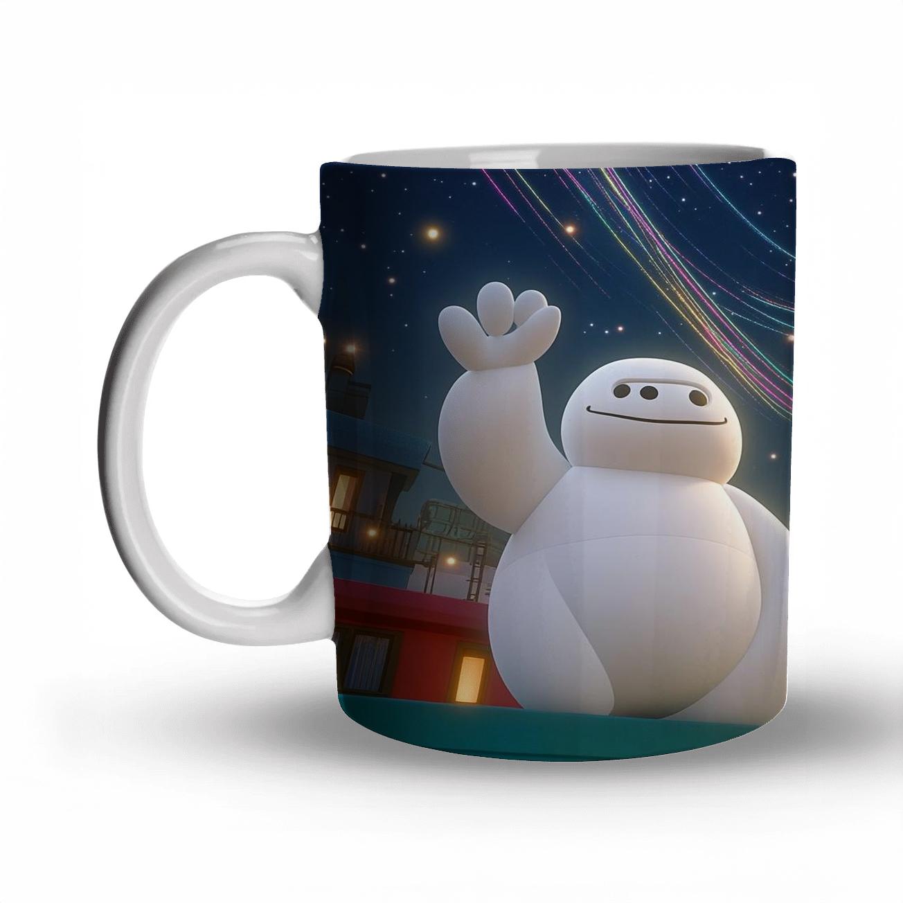 Baymax And Hiro Rooftop Star Glide Disney Inspired novelty coffee mugs