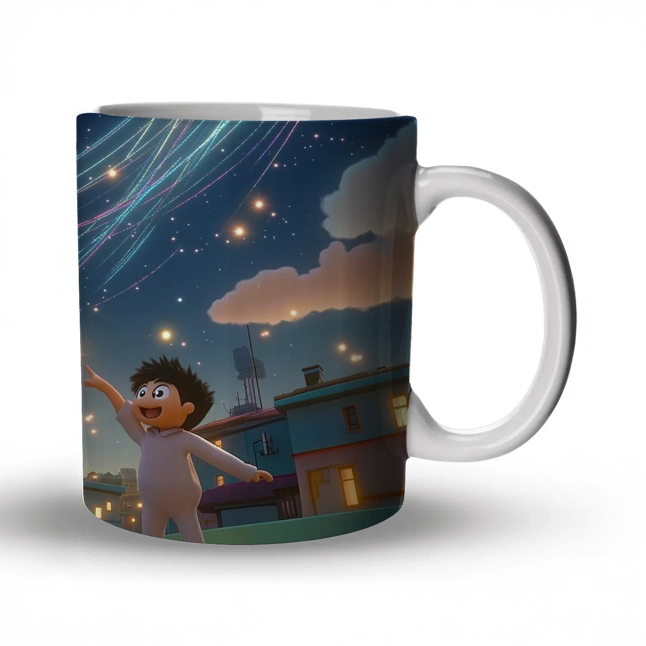 Baymax And Hiro Rooftop Star Glide Disney Inspired novelty coffee mugs