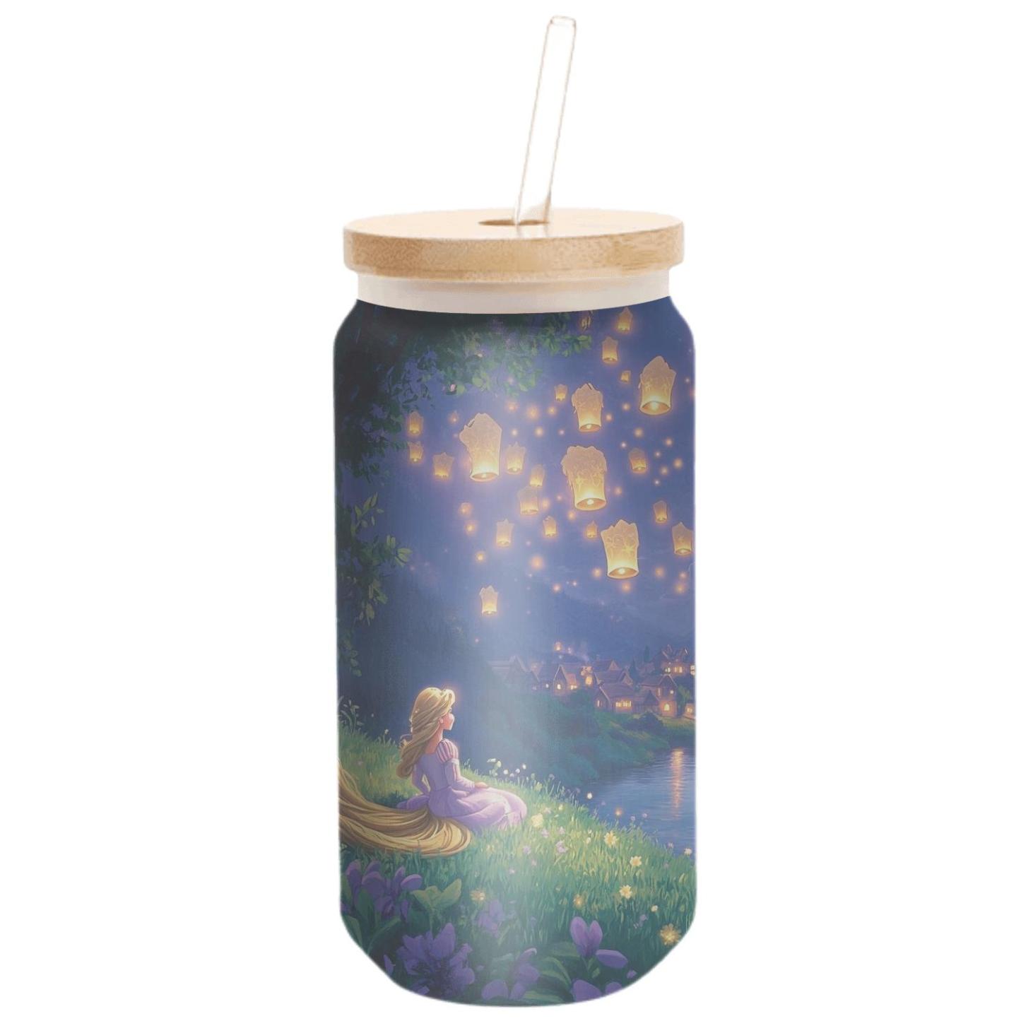 Rapunzel Lantern Garden Stargaze textured glass