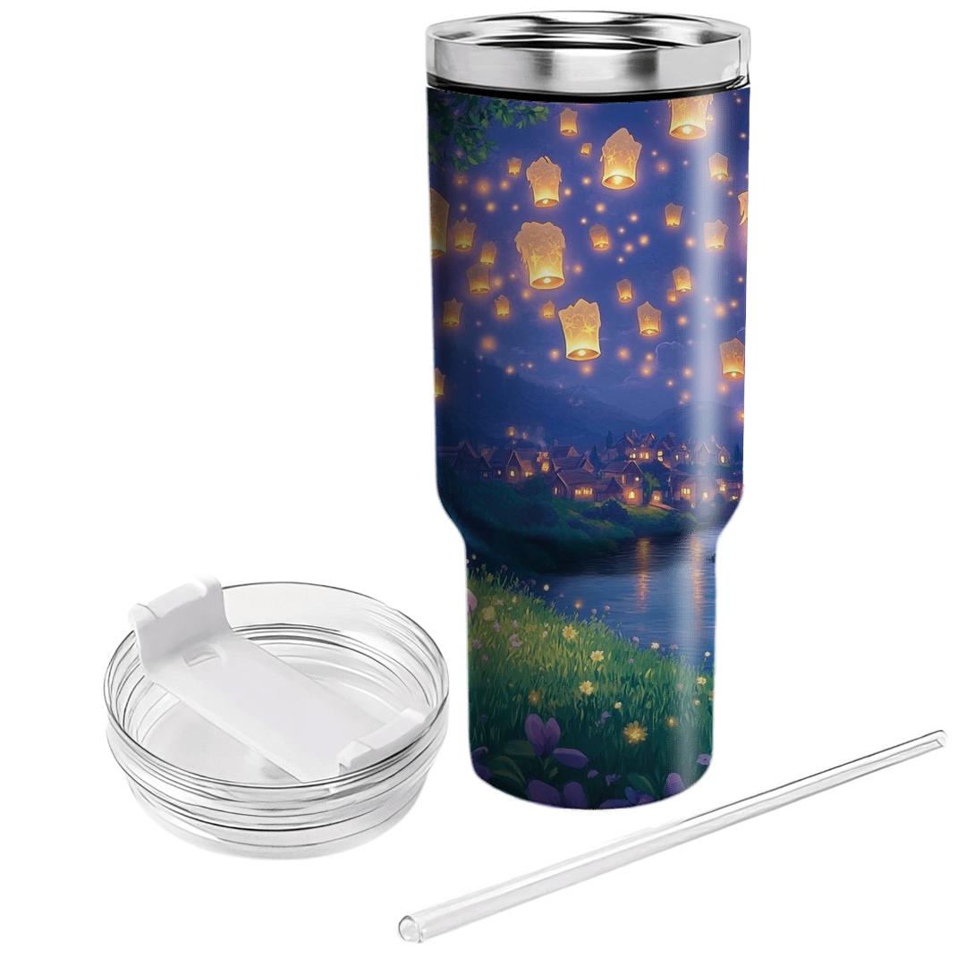 Rapunzel Lantern Garden Stargaze decorative tumblers