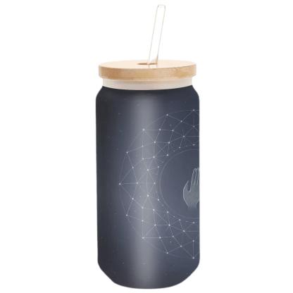 Prayer Constellation Mandala textured glass