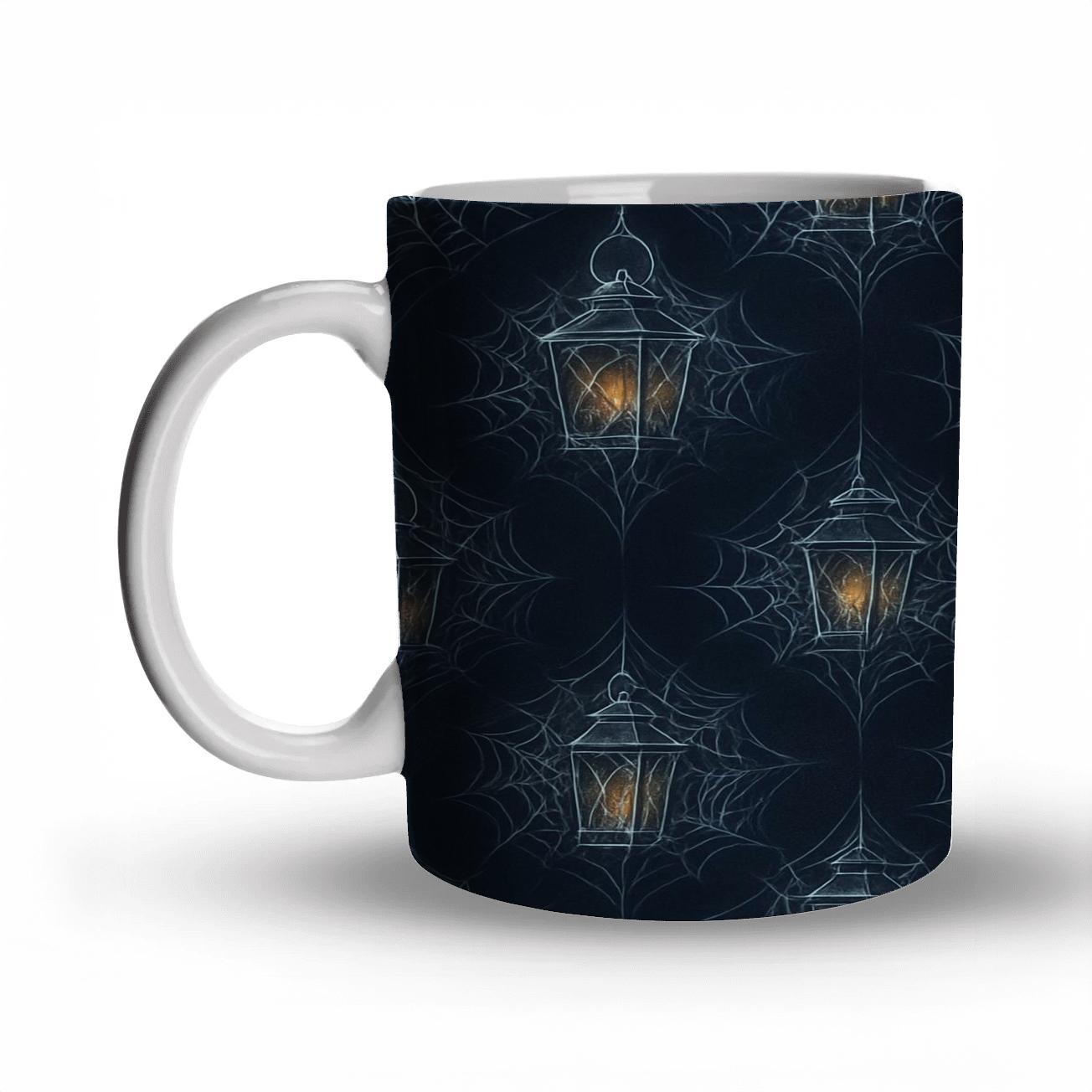 Glow Edge Lantern Cobweb Lattice ceramic coffee mugs