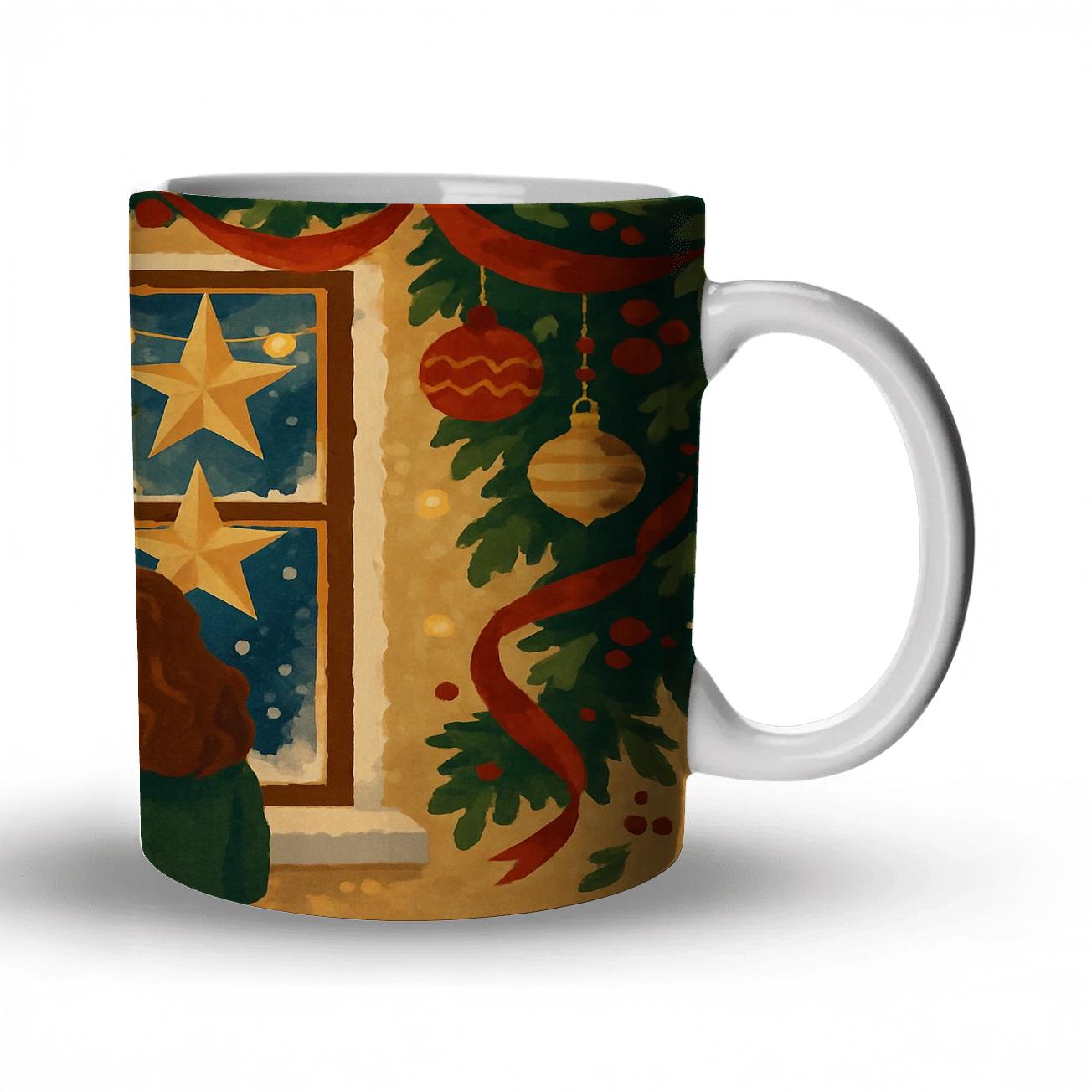 Holly Window Lullaby personalized mugs