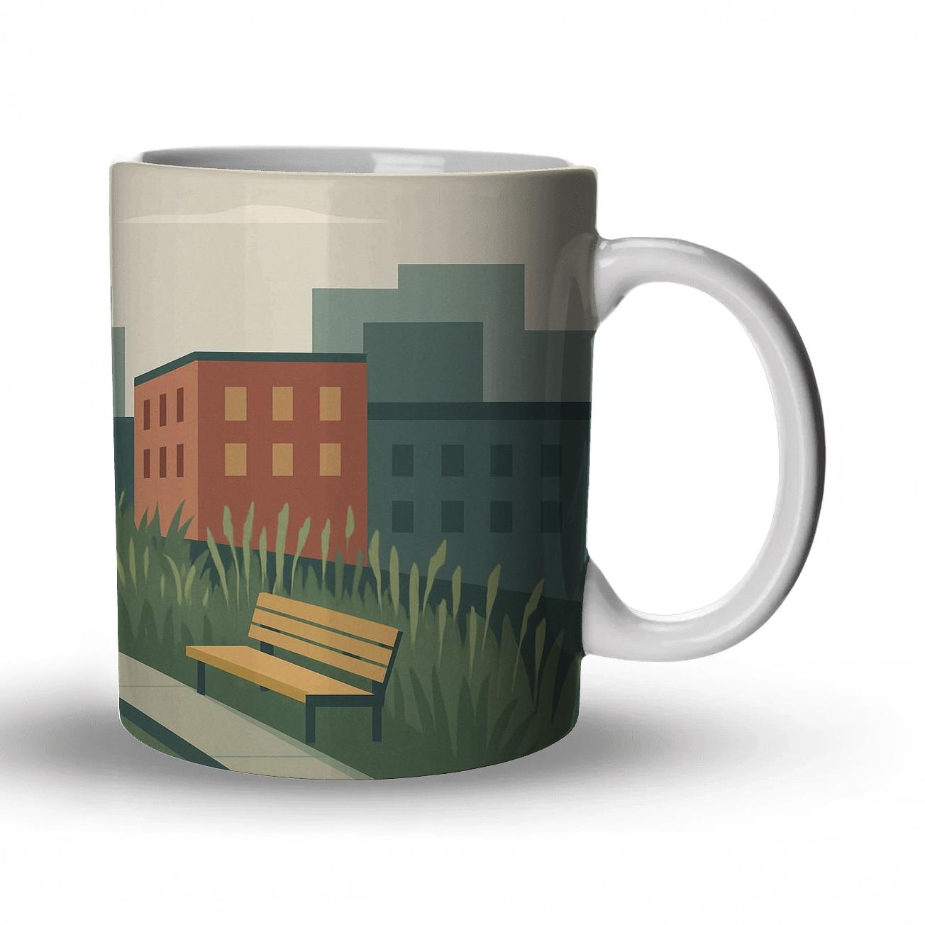 The High Line New York City United States premium drinkware mugs
