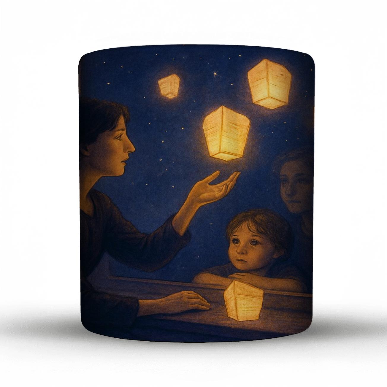 Lullaby Lanterns A Mothers Love Lighting The Years custom printed mugs
