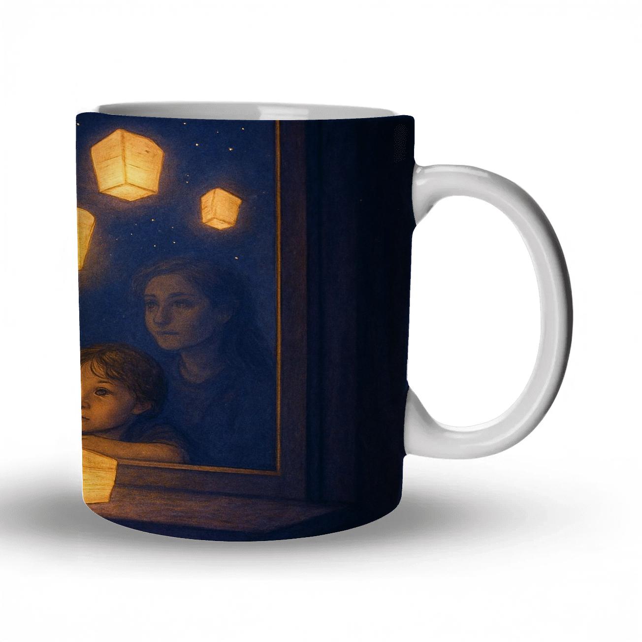 Lullaby Lanterns A Mothers Love Lighting The Years custom printed mugs
