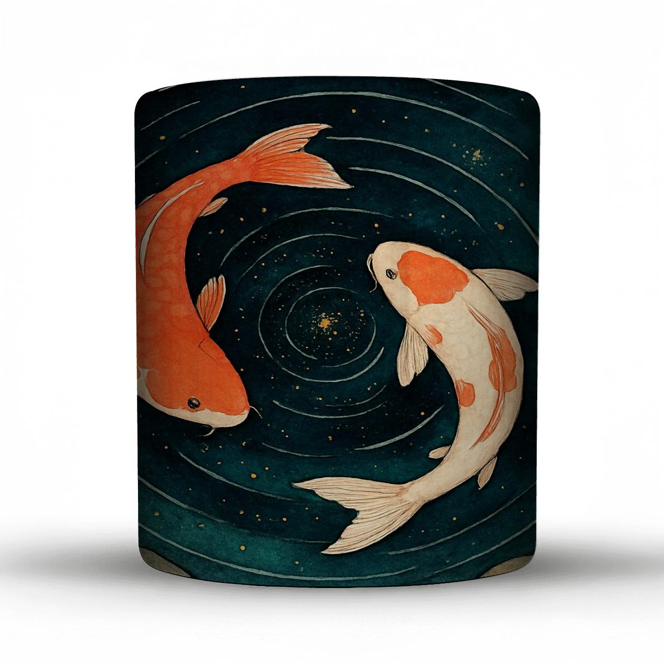 Koi Carp Orbit Garden decorative mug sets