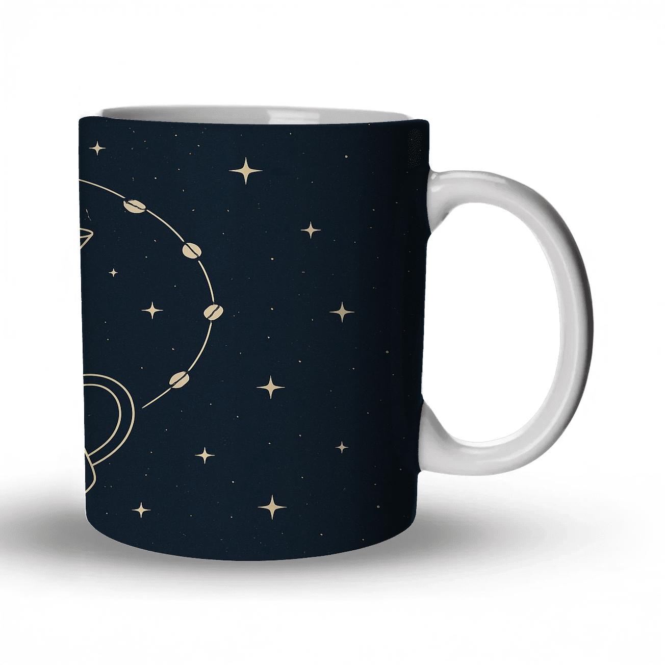 Pour Over Constellation Map novelty coffee mugs