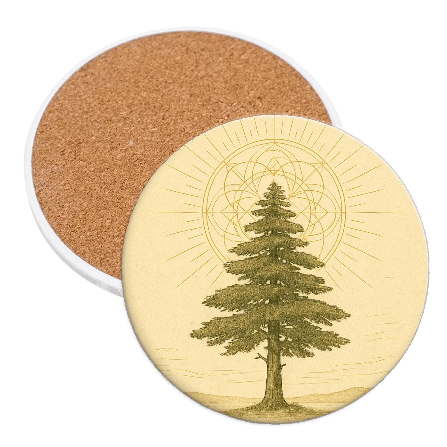Covenant Of Cedar And Light personalized drink coasters