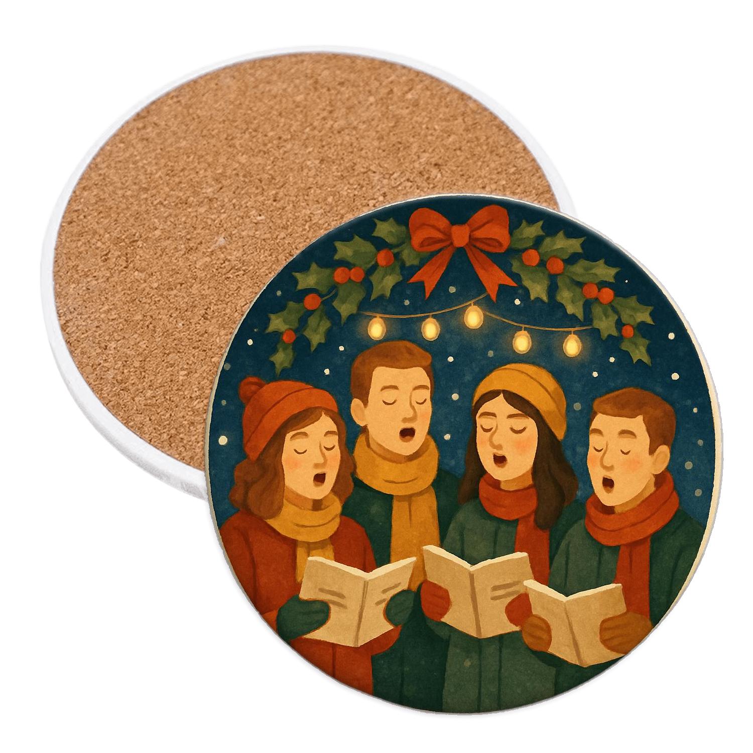 Snowglobe Choir Circle stone coaster collections