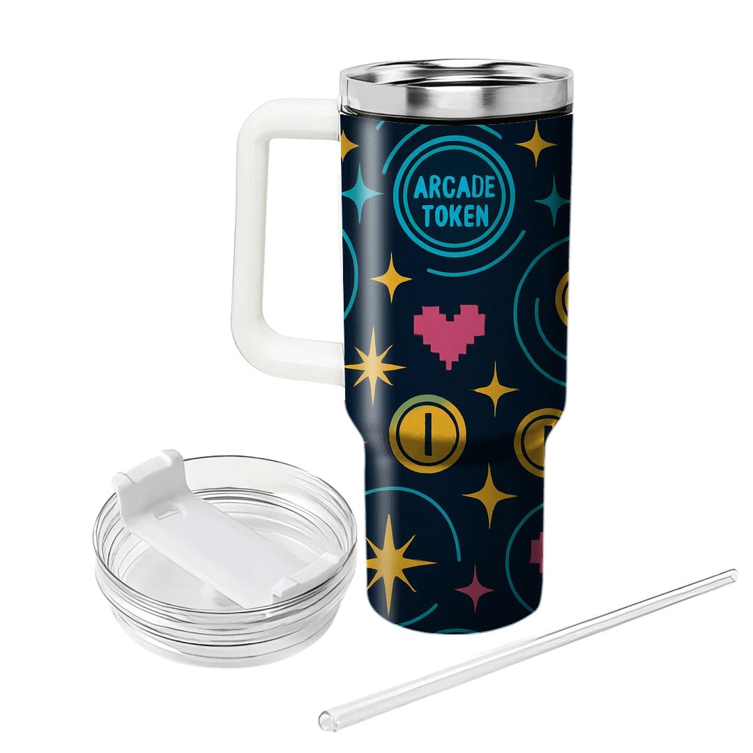 Arcade Token Orbit tumbler cups