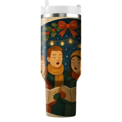 Snowglobe Choir Circle tumbler cups