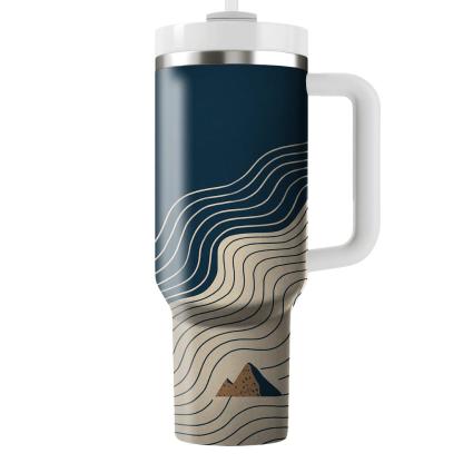 Pour Over Topographic Morning personalized tumblers