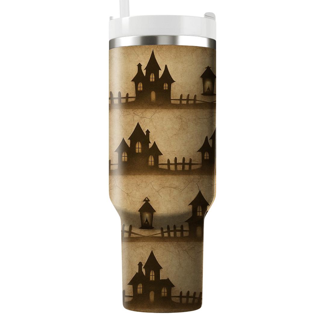 Sepia Haunted Horizon Bands With Lantern Clusters unique tumblers