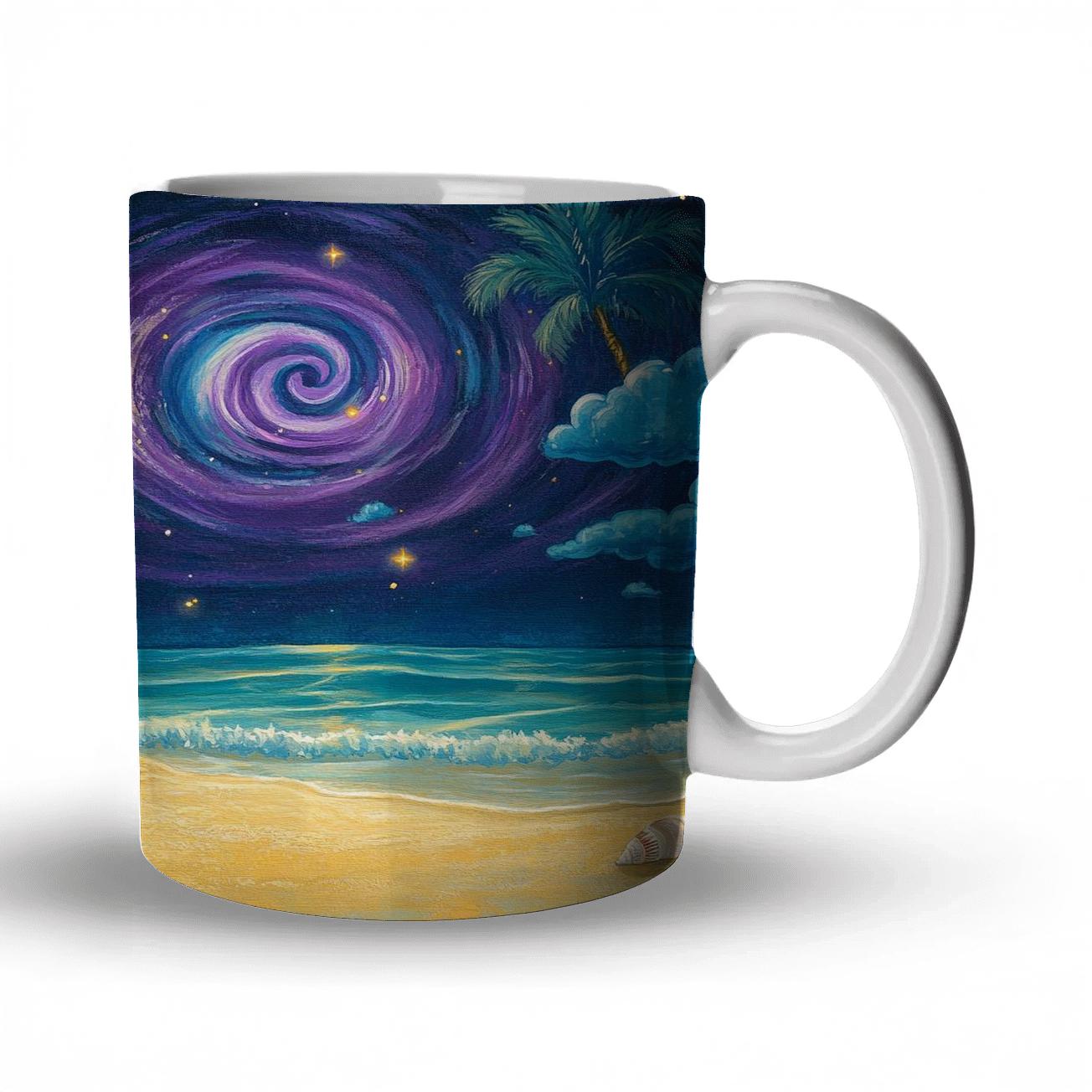 Stitch Galactic Beach Day decorative mug sets