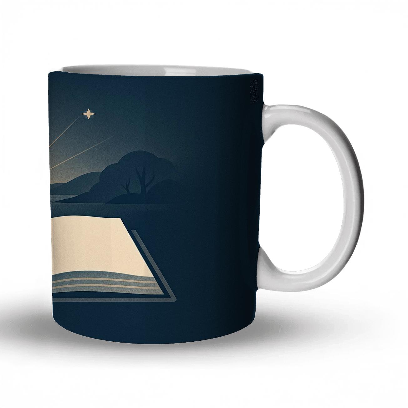 Still Waters Psalm Reflection ceramic coffee mugs
