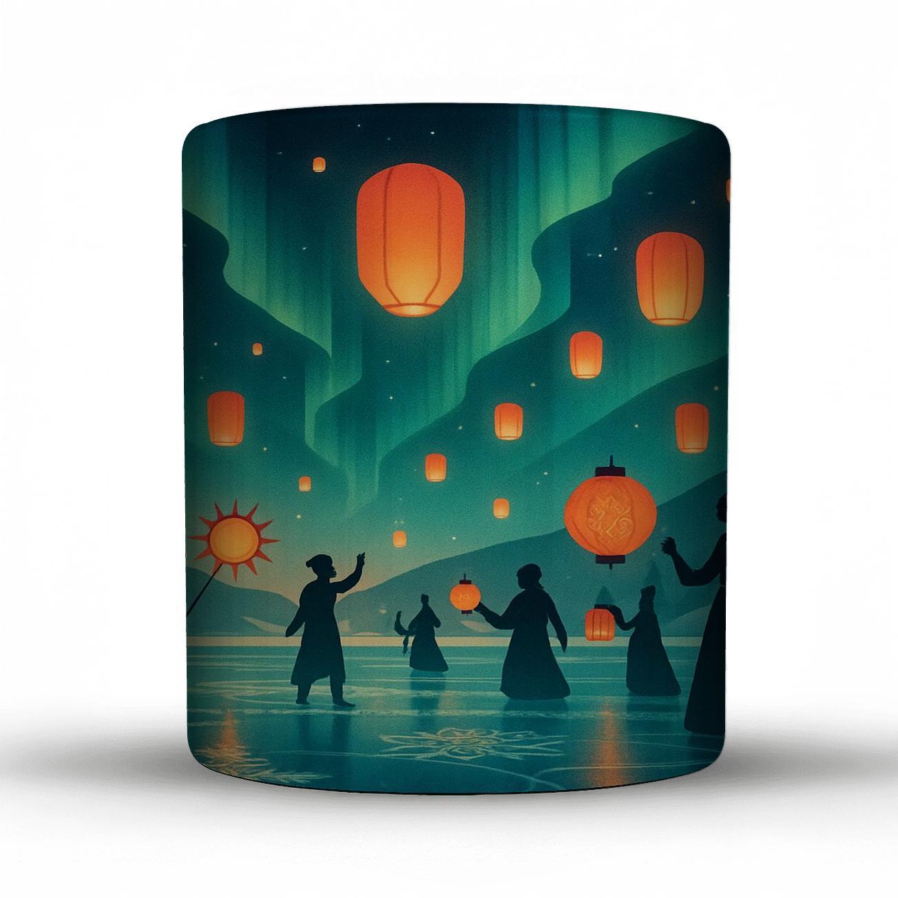 Aurora Lantern Equinox Parade insulated thermal mugs
