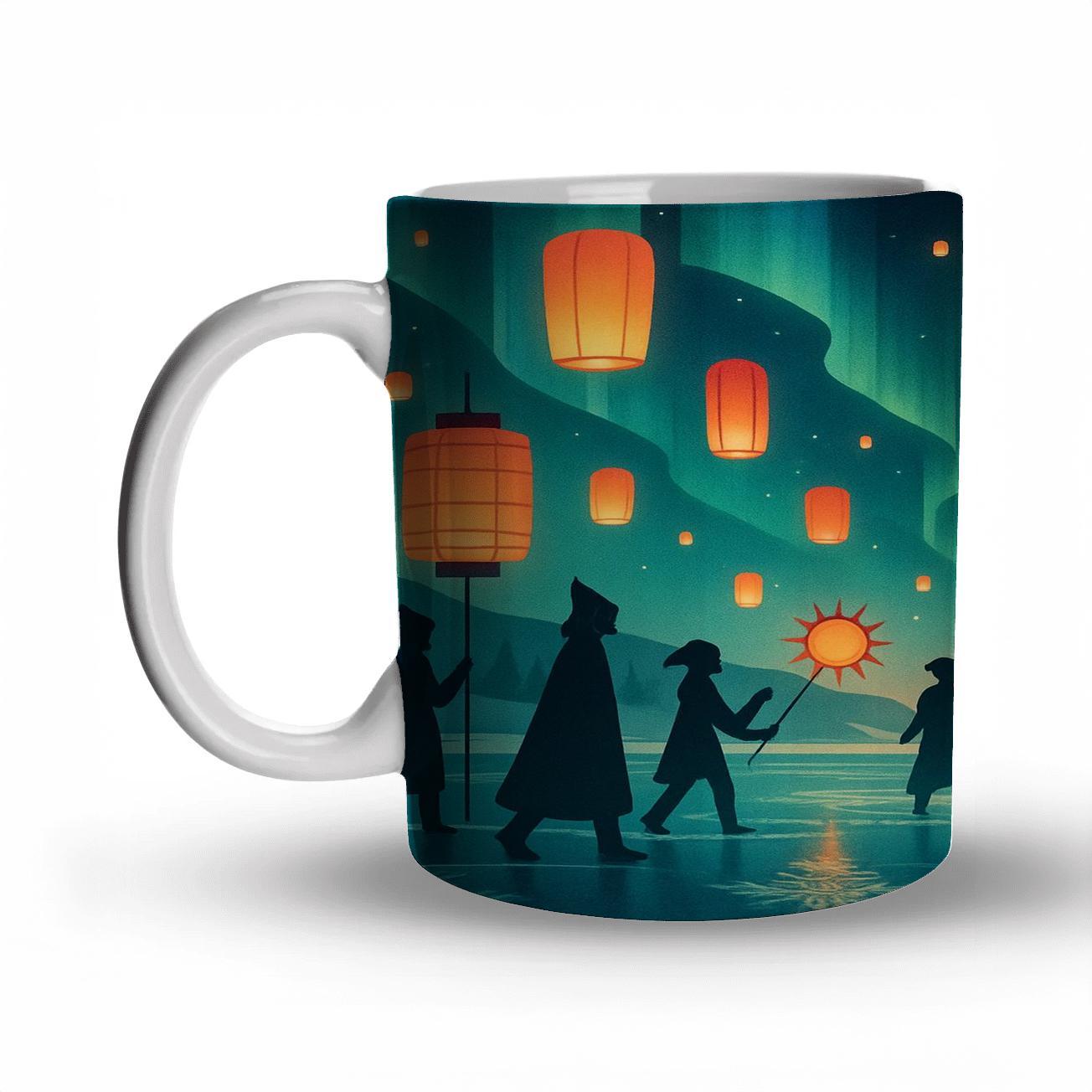 Aurora Lantern Equinox Parade insulated thermal mugs