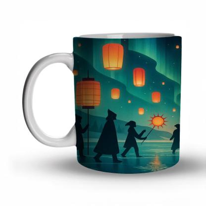 Aurora Lantern Equinox Parade insulated thermal mugs
