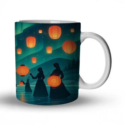 Aurora Lantern Equinox Parade insulated thermal mugs