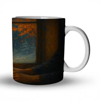 Lantern In The Window Of Every Year travel mugs with handles