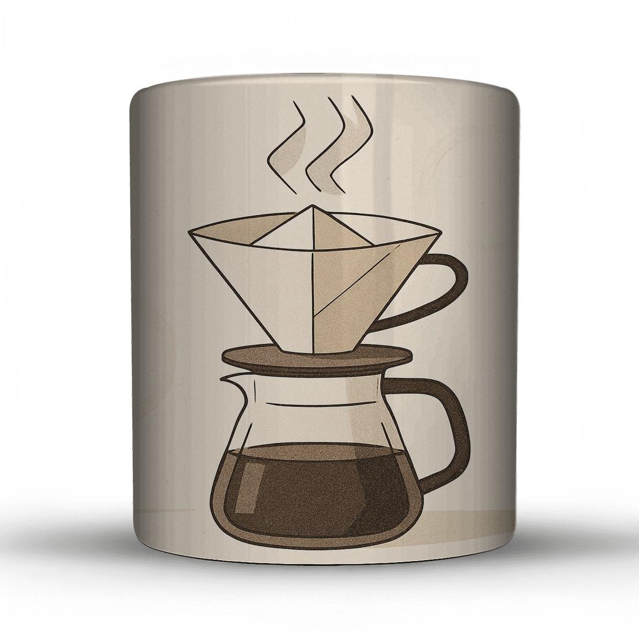 Origami Pour Over Calm gift mugs for occasions