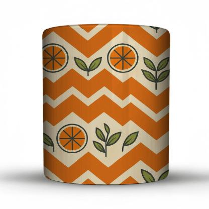 Papercut Citrus Chevron Grove novelty coffee mugs