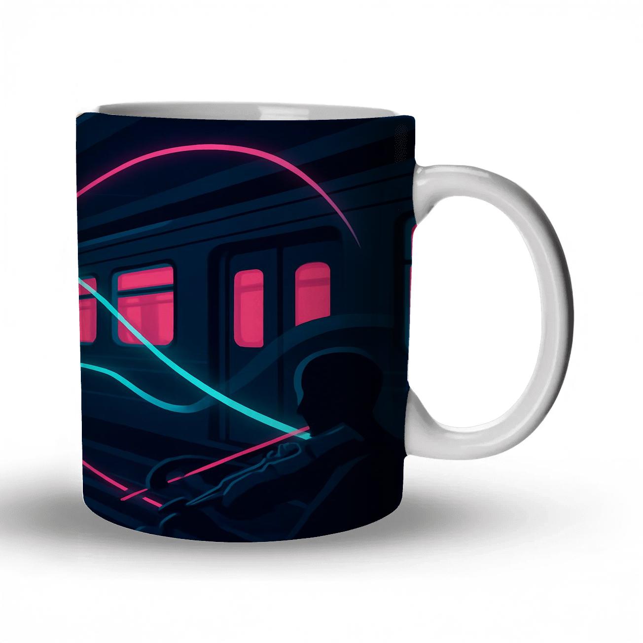 Orchestra In The Neon Subway personalized mugs