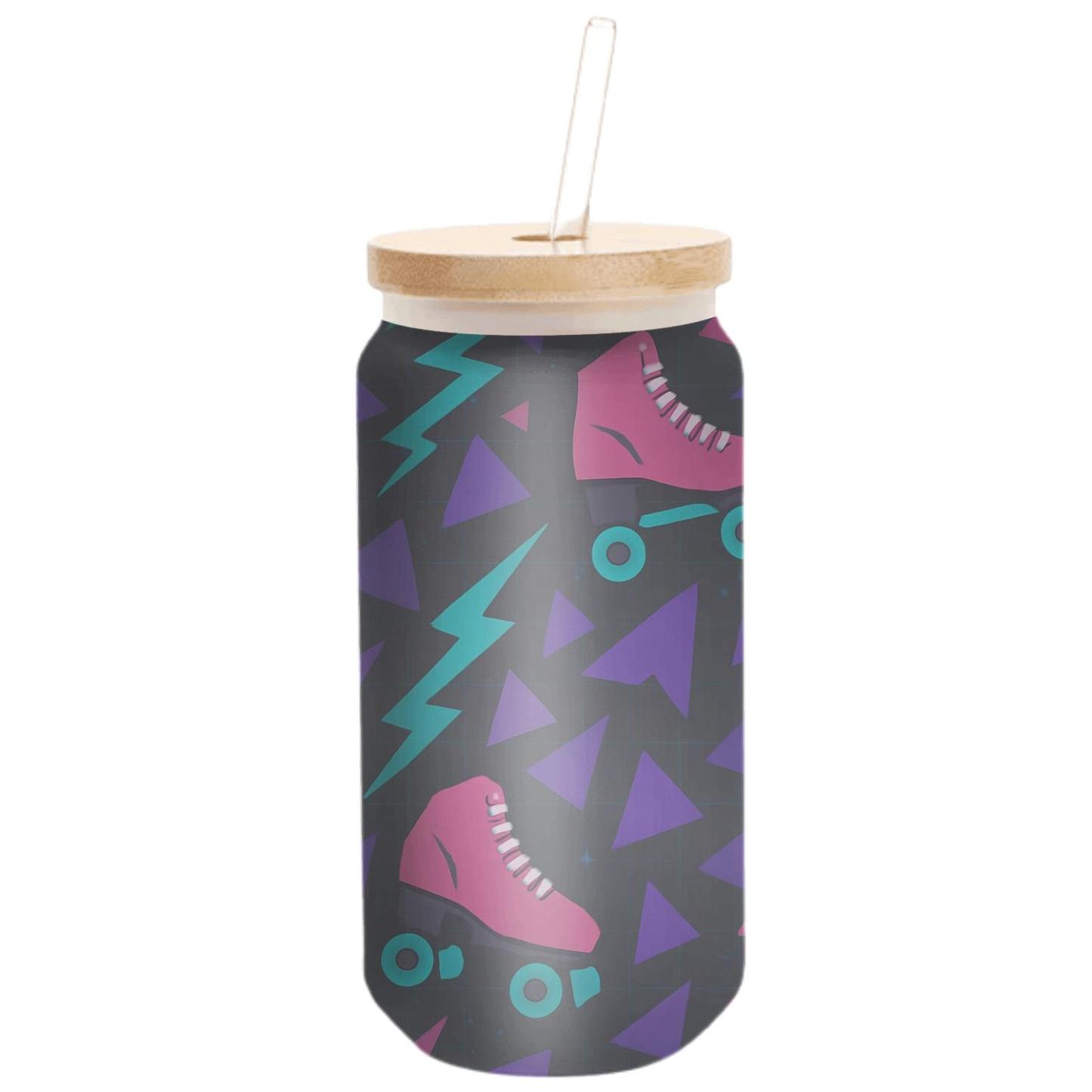 Roller Rink Neon Geometry insulated glass vessels