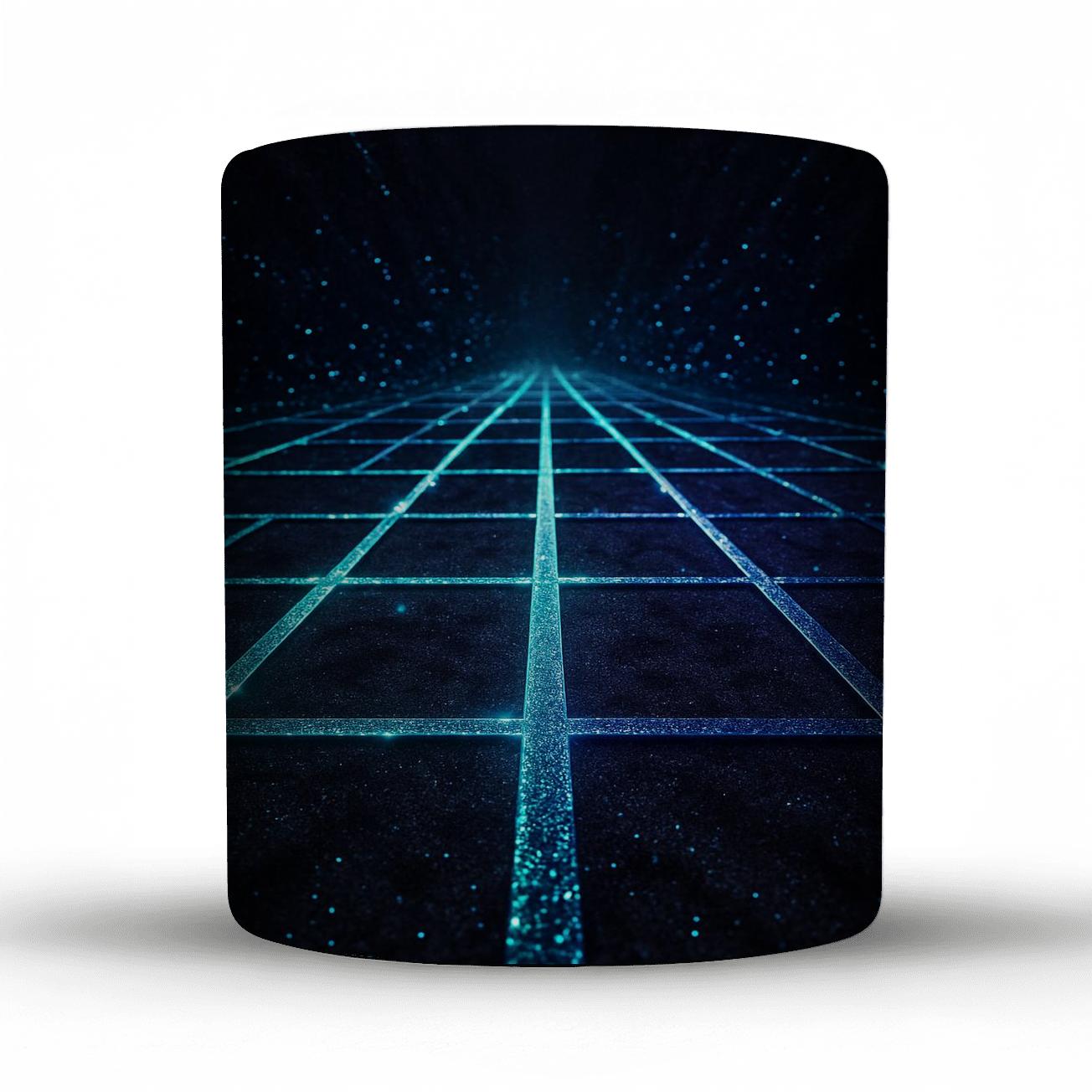 Electric Velvet Glitter Night Grid decorative mug sets