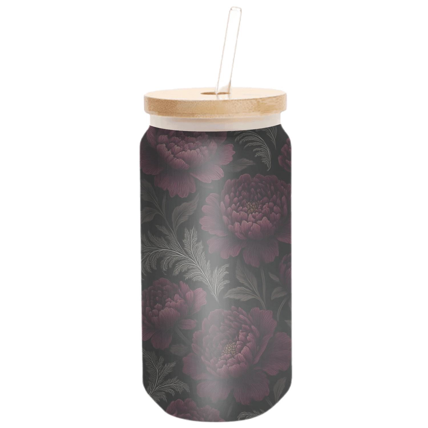 Midnight Peony And Silver Fern Filigree glassware drinkware