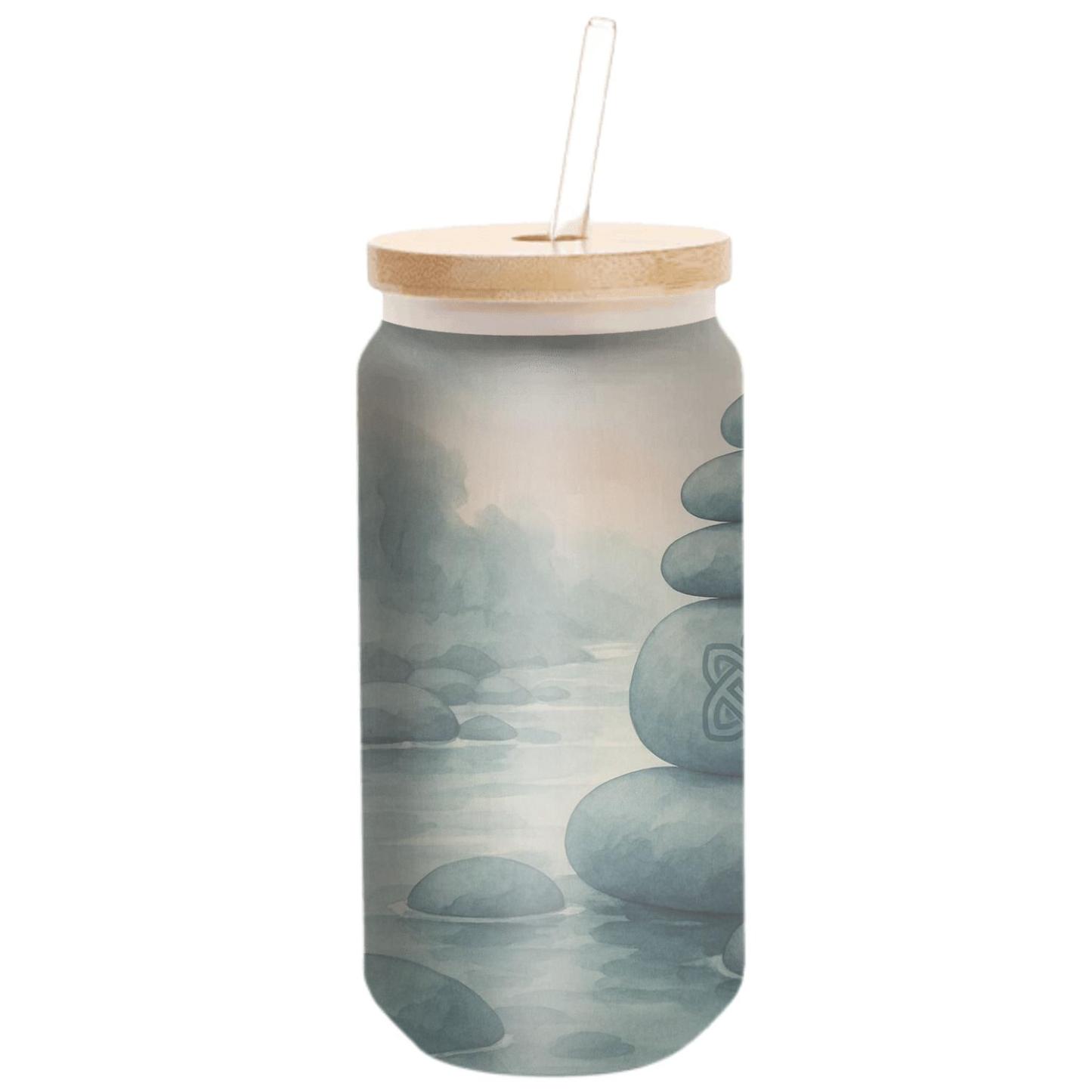 Covenant Of The River Stone textured glass