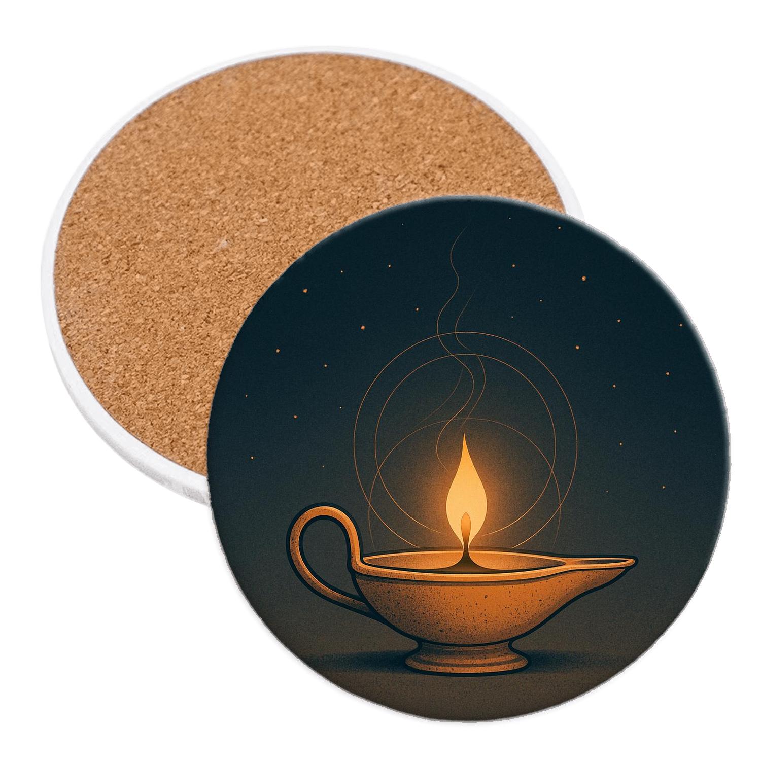 Lamp Of Quiet Mercy elegant tabletop coasters