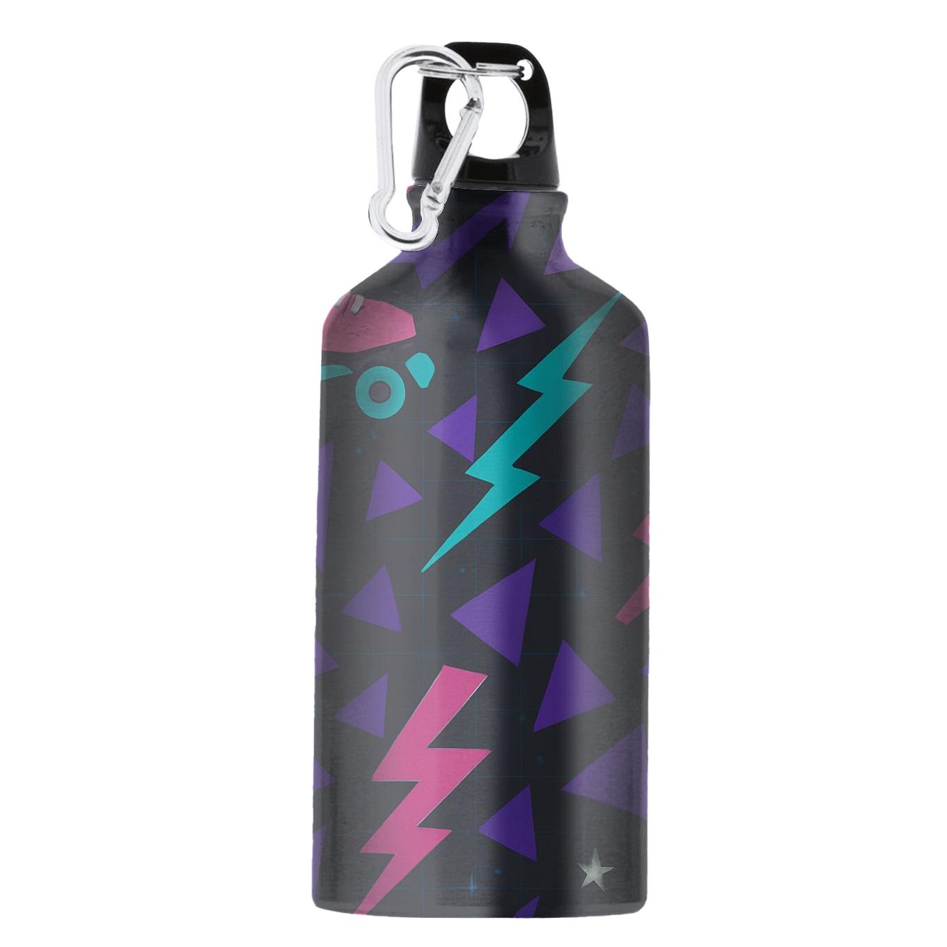 Roller Rink Neon Geometry portable sports bottles