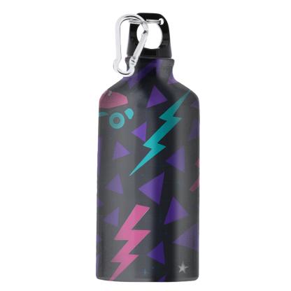Roller Rink Neon Geometry portable sports bottles