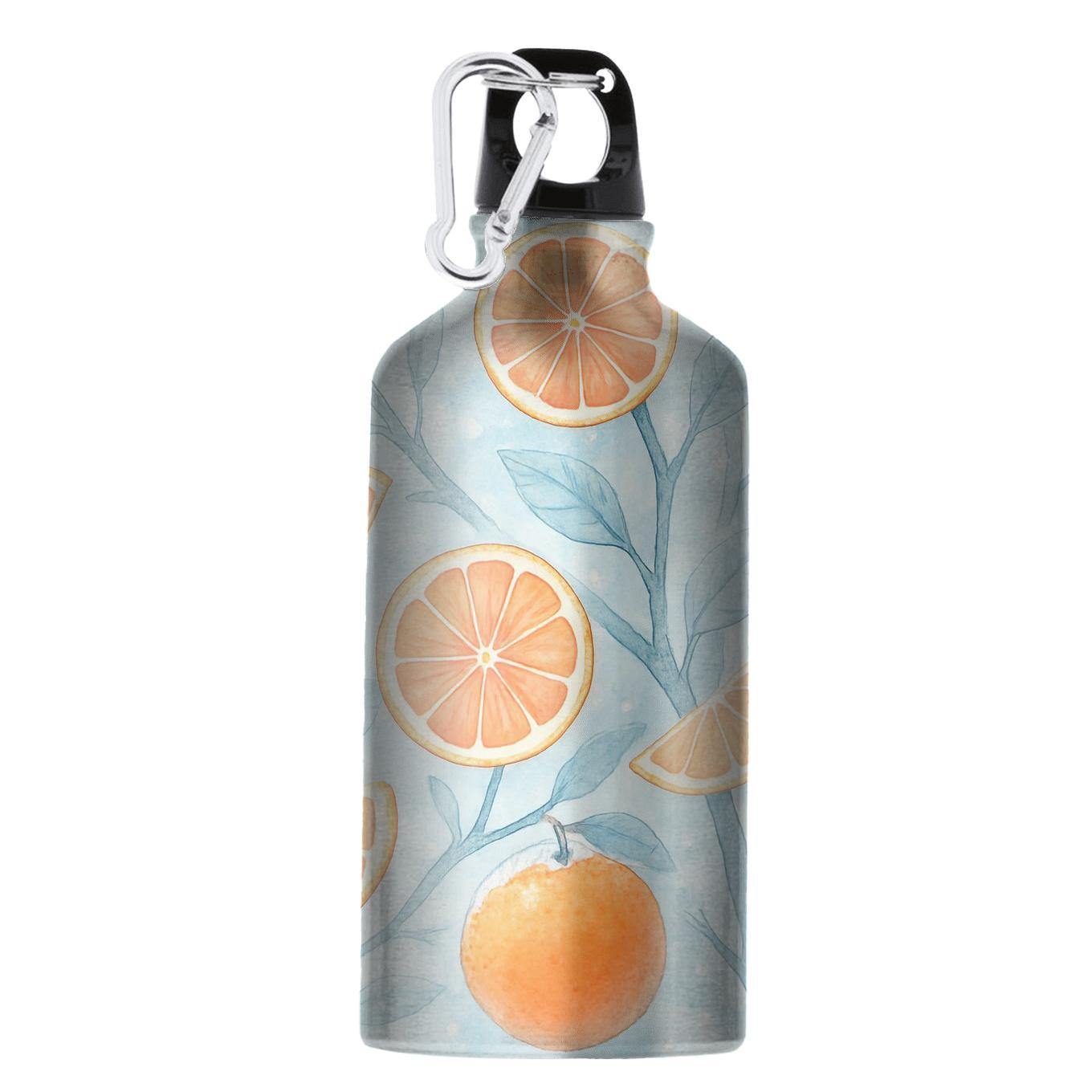 Frosted Citrus Winter Orchard sports bottles for gifts