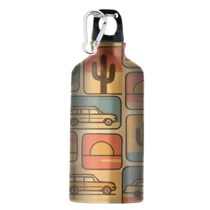 Desert Motel Postcard Blocks sports bottles for gifts